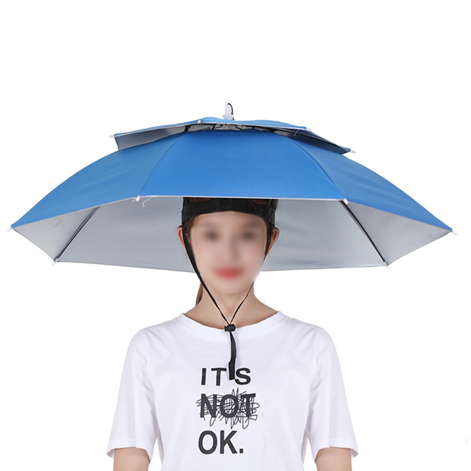 Double-layer windproof fishing umbrella hat head – Click - Main Page