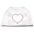 thumbnail image 4 of Pet Dog and Cat Shirt Rhinestone, "Heart  Crossbones", 4 of 9