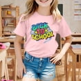thumbnail image 2 of TZEWGL Back To School Season Printed Short Sleeve Tops For Kid Blouse For Infnants size 10-11T, 2 of 7