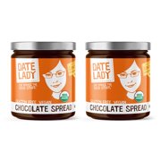 Date Lady Organic Chocolate Date Spread | Vegan, Gluten-free & Kosher (2 jars)