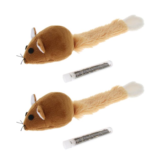 2X Avance Gato Mascota Ratón Ratones Accesorios Jaula Casa de Mascota Conveniente marrón
