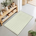 thumbnail image 3 of Green Plaid Washable Small Entryway Area Rugs 2'x3', Classic Sage Green Grid Checkered Lines Stripes Washable Throw Rug Non-Slip Sturdy Edge Binding Carpet for Front Door Floor Room Entry, 3 of 9
