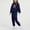 Dark Blue, variant on Boys Outfit Sets, Printed Long Sleeve Relaxed Fit Two Pieces Hoodies and Sweatpants Sets Black Size 13-14 T