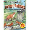 thumbnail image 2 of Dover Animal Coloring Books: Let's Explore! Forest Animals : Sticker Coloring Book (Paperback), 2 of 2