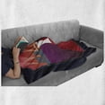 thumbnail image 6 of Old Hollywood Soft Flannel Fleece Blanket, Illustration of a Couple with Retro Fashion Dresses Walking on the Red Carpet, Cozy Plush for Indoor and Outdoor Use, 60" x 80", Multicolor, by Ambesonne, 6 of 6