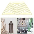 thumbnail image 4 of corona floral aro 12 piezas de metal geométrico de alambre aro colgante decoración colgante macramé artesanía canasta de flores shower , triángulo Triángulo Magideal corona floral aro, 4 of 7