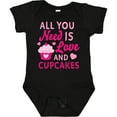 thumbnail image 3 of Inktastic Valentines Day All you Need is Love and Cupcakes Boys or Girls Baby Bodysuit, 3 of 5