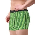 thumbnail image 2 of Yiaed Cactus Print Men's Soft Cotton Boxer Shorts Breathable Boxers Underwear Moisture-Wicking Underwear Stretch Boxer Briefs for Man-Medium, 2 of 5