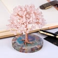 thumbnail image 2 of Natural Seven Color Crystal Crushed Stone Round Resin Base Lucky Tree Ornament Creative Desktop Crystal Crafts Decoration, 2 of 8