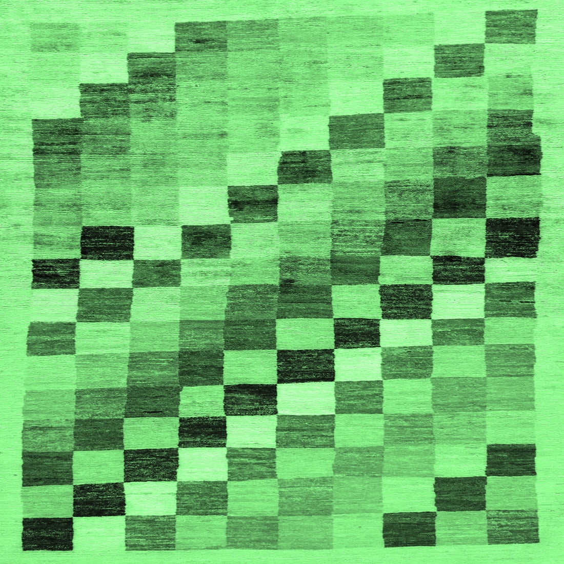 Squear Check Rug Ahgly Company Indoor Square Checkered Emerald Green Modern Area Rugs, 6 ...