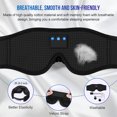 thumbnail image 4 of ZHAOCHENG Un juego (púrpura) Auriculares Bluetooth con máscara para dormir, auriculares para dormir contorneados 3D, máscara para dormir, regalo para hombres y mujeres, máscara opaca para dormir, para, 4 of 5