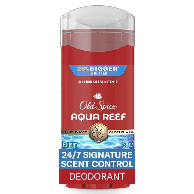 Old Spice RED LABEL 青スティック Old Spice Deodorant, Red Collection, Aqua Reef Scent, 3.8 oz