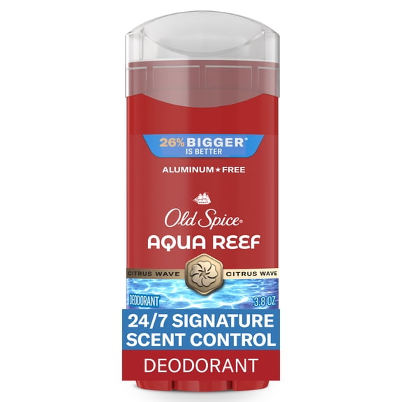 Old Spice Aluminum Free, Men's Deodorant, Aqua Reef, 3.8oz