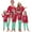 Red, variant on Purcoar Classic Christmas Deer Print Matching Family Christmas Pajama Set