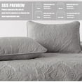 thumbnail image 6 of Exclusivo Mezcla King Quilt Bedding Set, Lightweight Vintage King Size Quilts with Pillow Shams, Soft Bedspreads Coverlets for All Seasons (104"x96", Light Grey), 6 of 7