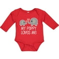 thumbnail image 3 of Inktastic Pappy Loves Me Grandson Boys or Girls Long Sleeve Baby Bodysuit, 3 of 5