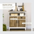 thumbnail image 4 of HOMCOM Sideboard Buffet Cabinet with Doors, Drawer and Open Shelf, 4 of 10