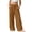 Brown, variant on OGLCCG Wide Leg Pants Girls Summer Loose Vacation Beach Pants for Teens Lightweight Straight Leg Trousers with Pockets 3-14 Years