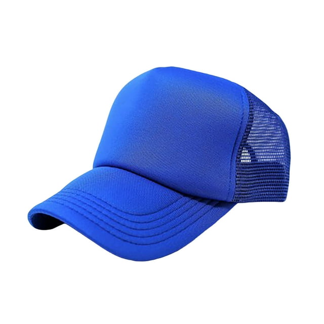 Lot de 6 Casquettes de Camionneur Ajustables (Bleu)