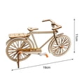 thumbnail image 5 of YIFAEUX 1 Set Wooden Bike Model Educational DIY Hand Assembly Mini Bicycle Toy Home Office Desktop Decoration Ornament Toddlers Boys Girls Gift, 5 of 6