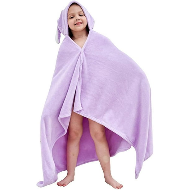 Toalla de baño para bebé con capucha, bata de baño para niña, capa de baño para bebé, absorbente suave