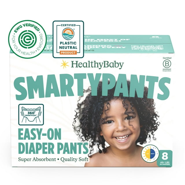 Pañales HealthyBaby SmartyPants estilo dominable, talla 8 (30 unidades)