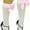 White w/ Baby Pink Bow, variant on ToBeInStyle Women's Opaque Knee High w/ Satin Bow - Black/Hot Pink