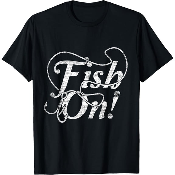 Fish On T-Shirt men and women can wear, black, white, gifts