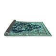 thumbnail image 2 of Ahgly Company Indoor Round Persian Light Blue Traditional Area Rugs, 8' Round, 2 of 4
