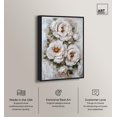 thumbnail image 2 of White Mirage II Canvas Print Floral Wall Decor by Art Remedy, Black Frame, 30 x 45, 2 of 7