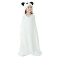 thumbnail image 1 of Qarigey Hogar niños Toalla de baño Chinlon niños absorbente de agua estilo de dibujos animados Adorable albornoz de ducha Ponchos Pijama Blanco negro, 1 of 6