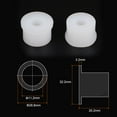 thumbnail image 2 of Uxcell 11.2mmx28.8mmx20.2mm Flanged Sleeve Bearings Nylon Bushings, White 10 Pack, 2 of 5