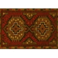 thumbnail image 1 of Ahgly Company Machine Washable Indoor Rectangle Persian Yellow Traditional Area Rugs, 2' x 3', 1 of 4