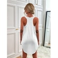 thumbnail image 6 of Women'S Swimsuit Cover-Ups U-Neck Sleeveless Swimsuit Beach Cover-Ups Basic Tank Dresses White M, 6 of 7