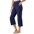 thumbnail image 3 of Capri Pants for Women Summer Casual Elastic High Waist Slightly Flared Cropped Yoga Pants with Pockets, 3 of 8