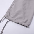 thumbnail image 5 of WTXUE Girls Cargo Pants, Scrub Pants Women's Solid Color Multi Pocket Cargo Casual Trousers, Low Rise Pantalones De Mujer, Grey, 5 of 9