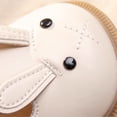 thumbnail image 4 of CUZIBR Girls Toddler Dress Shoes Solid Color Cute Cartoon Bunny Pattern Soft Sole Mary Jean Sandals Leather Hook And Loop Strap Footwear Wedding Party Birthday Dailywear,Beige,0-3 Months, 4 of 8