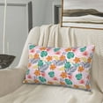 thumbnail image 5 of Sikiie Tropical Plants Print Plush Pillow Cover, Wrinkle-proof and Stain-resistant Pillow Protector without Pillow Core, Home Decoration-16"x24", 5 of 6