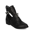 thumbnail image 1 of New Women Machi Foxter-1 Leatherette Cut Out Buckled Festival Ankle Boot, 1 of 6