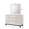 thumbnail image 3 of Shina Chalk Panel Bedroom Set Special Twin 6 Piece: Bed, Dresser, Mirror, 2 NightStands, Chest, 3 of 13