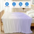 thumbnail image 4 of Ombre White Cooling Blanket, Lightweight Breathable Summer Throw Blanket with Double Sided Cold Effect, Romatic Purple Art Picnic Beach Blankets Bed Sheet for Hot Sleepers 30"x40", 4 of 8