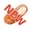 02#-Orange, variant on POROPL Slippers for Women Indoor Fuzzy Slippers Soft Sole Slippers Winter Indoor(Argyle,Slip on,Warm) Size 5.5-6