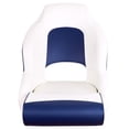thumbnail image 2 of MSC Captain Seat, Sports Seats, Bucket Seats, with Flip up Seat Bolster, White/Blue, 2 of 5