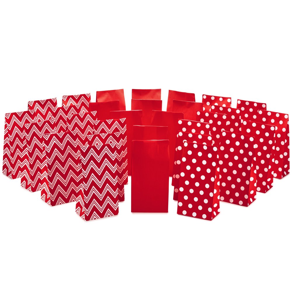 Hallmark Red Gift Bags, 30 Count