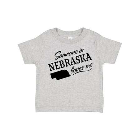 

Inktastic Someone in Nebraska Loves Me Gift Toddler Boy or Toddler Girl T-Shirt