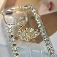 thumbnail image 4 of For iPhone 13-15 Handmade Crystal Clear Jeweled Phone Case Shockproof Cover Gift, 4 of 7