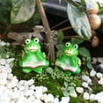 thumbnail image 6 of Animal Figures Plant Stand,3Pcs Fairy Reading Frog Statue,Frogs Flower Pot Feet,Green Frogs Figures Plant Pot Feet Planter Riser,Fairies Micro Landscape Ornaments,Yoga Frog Sculptures, 6 of 8