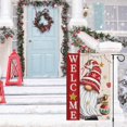 thumbnail image 2 of Christmas Garden Flag 12x18 Double Sided, Burlap Gnome Welcome Xmas Flags Christmas Seasonal Outside Farmhouse Yard Decoration, 2 of 6