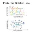 thumbnail image 2 of Colorful Live Laugh Love Art Quotes Wall Decals, Motivational Vinyl Sayings Words with Butterfly Wall Stickers, Removable DIY Wall Decor Sign Mural for Bedroom, Living Room, Home, 2 of 6