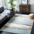 thumbnail image 2 of SAFAVIEH Aria Calanthia Abstract Area Rug, Ivory/Light Blue, 6'5" x 6'5" Square, 2 of 8